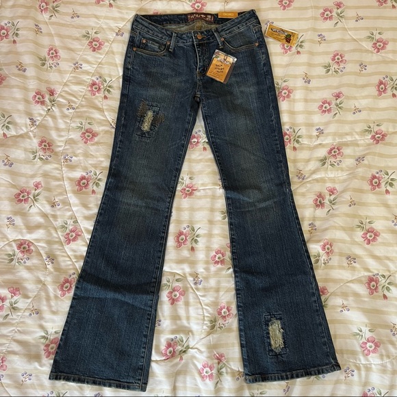 Y2K funky NWT Hint bootcut jeans - Picture 2 of 12